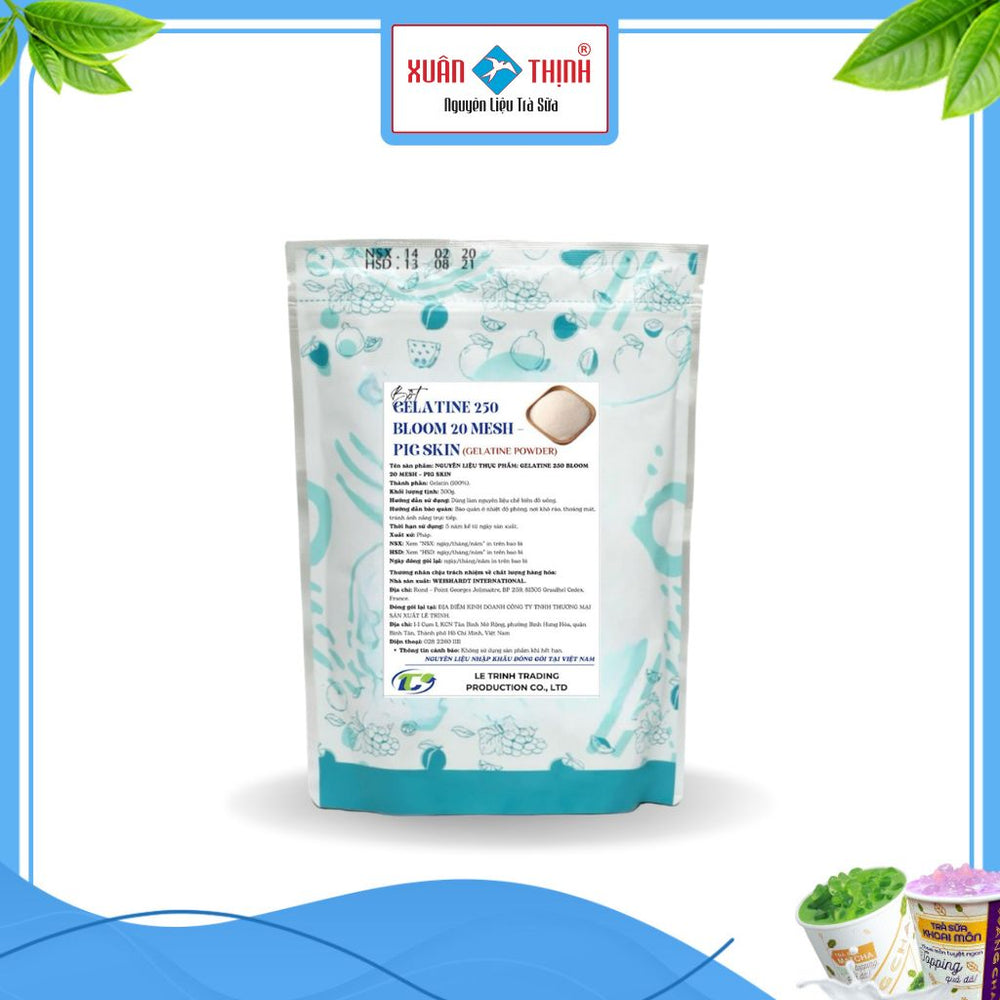 Bột Gelatin 250 Bloom 20 Mesh – Pig Skin