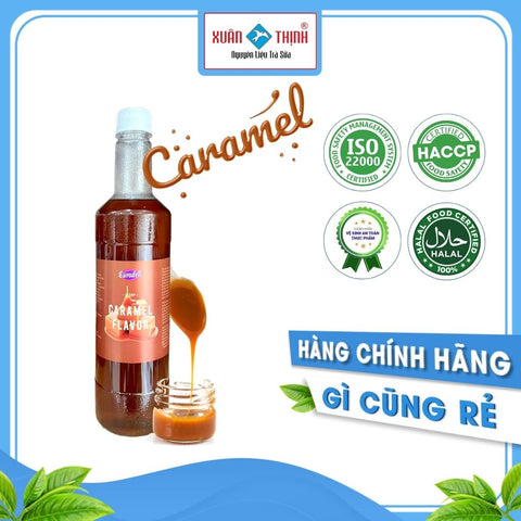 Syrup pha chế Eurodeli - Nhập khẩu 100% từ Đài Loan - Đồ uống hấp dẫn - Hương Caramel