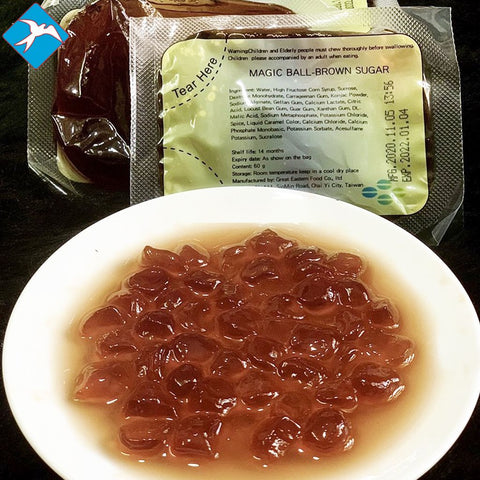 Thạch Trân Châu 3Q Eurodeli Đường Nâu - Trân châu Brown Sugar 60Gr