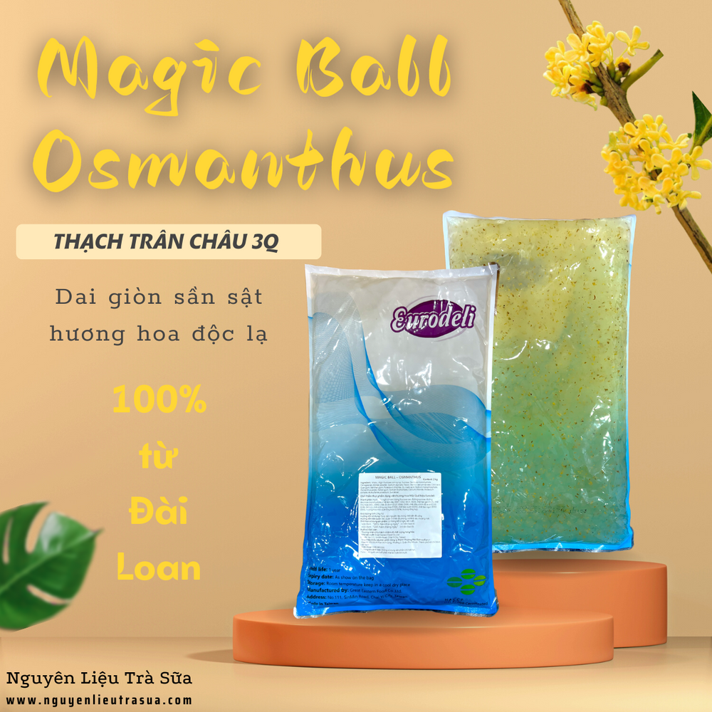 Trân châu 3Q Hoa Mộc Quế Eurodeli 2Kg - Nhập khẩu Đài Loan