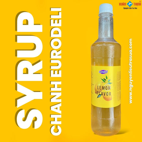 Syrup pha chế Eurodeli - Nhập khẩu 100% từ Đài Loan - Đồ uống hấp dẫn - Hương Chanh